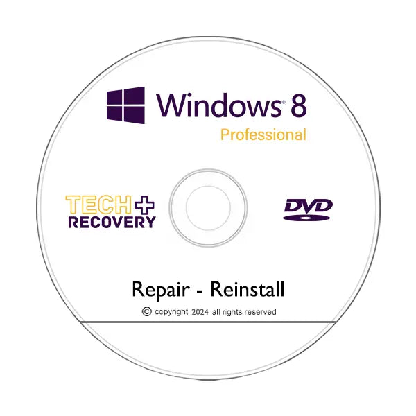 Recovery DVD For Windows 8 Professional Repair and Reinstall