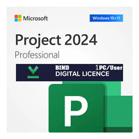 Microsoft Project 2024 Professional 1 PC Windows Lifetime Product License Key