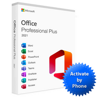 Microsoft Office 2021 Professional Plus Lifetime Activate by Phone for 1 PC License Key